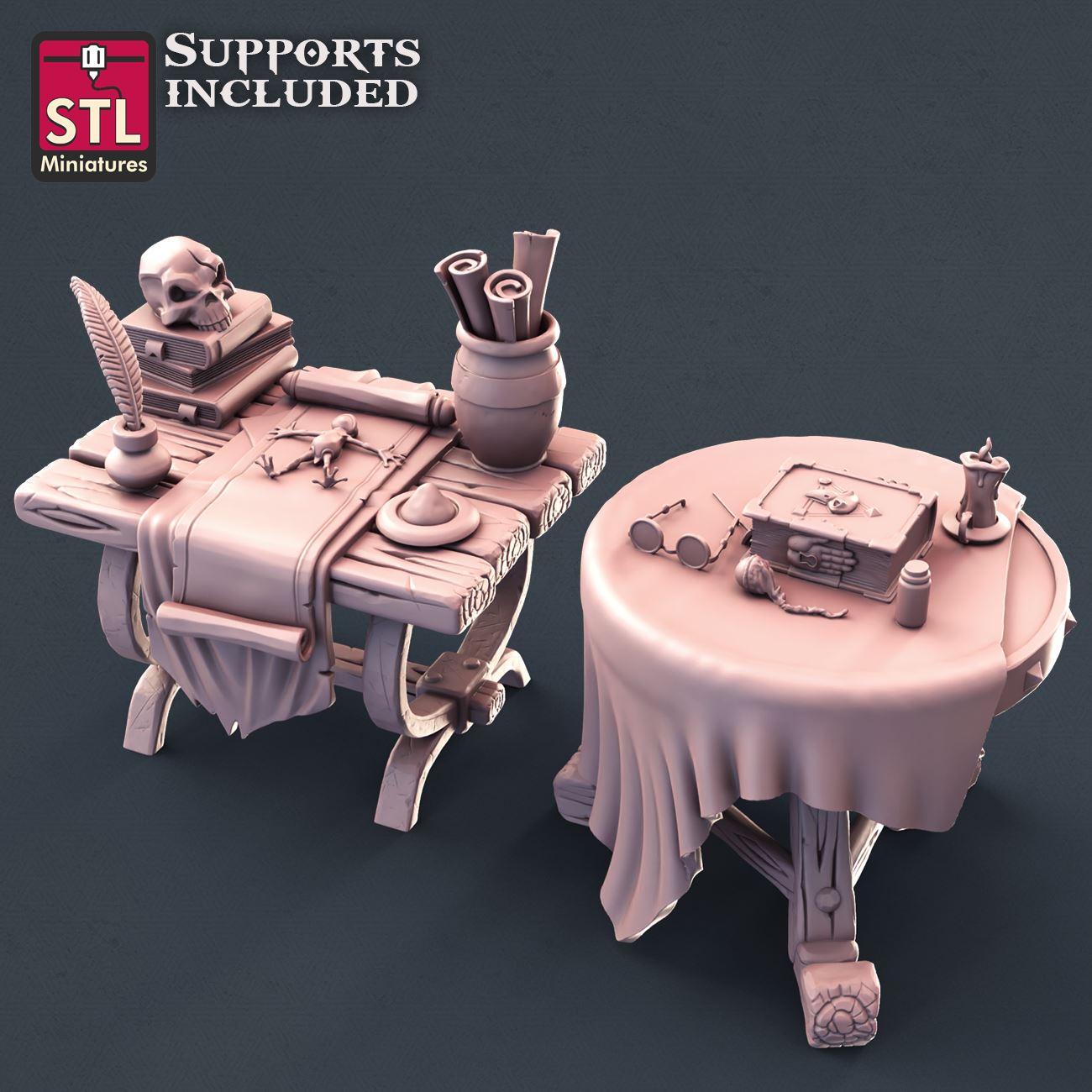Alchemist Tables 3D Model - FEB2021 STLMiniatures