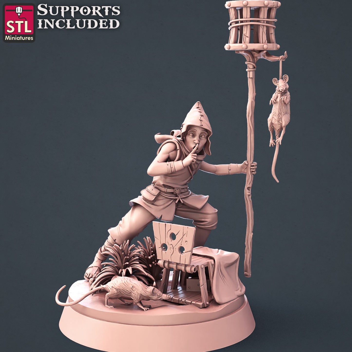 Apprentice Hunter Printable 3D Model STLMiniatures
