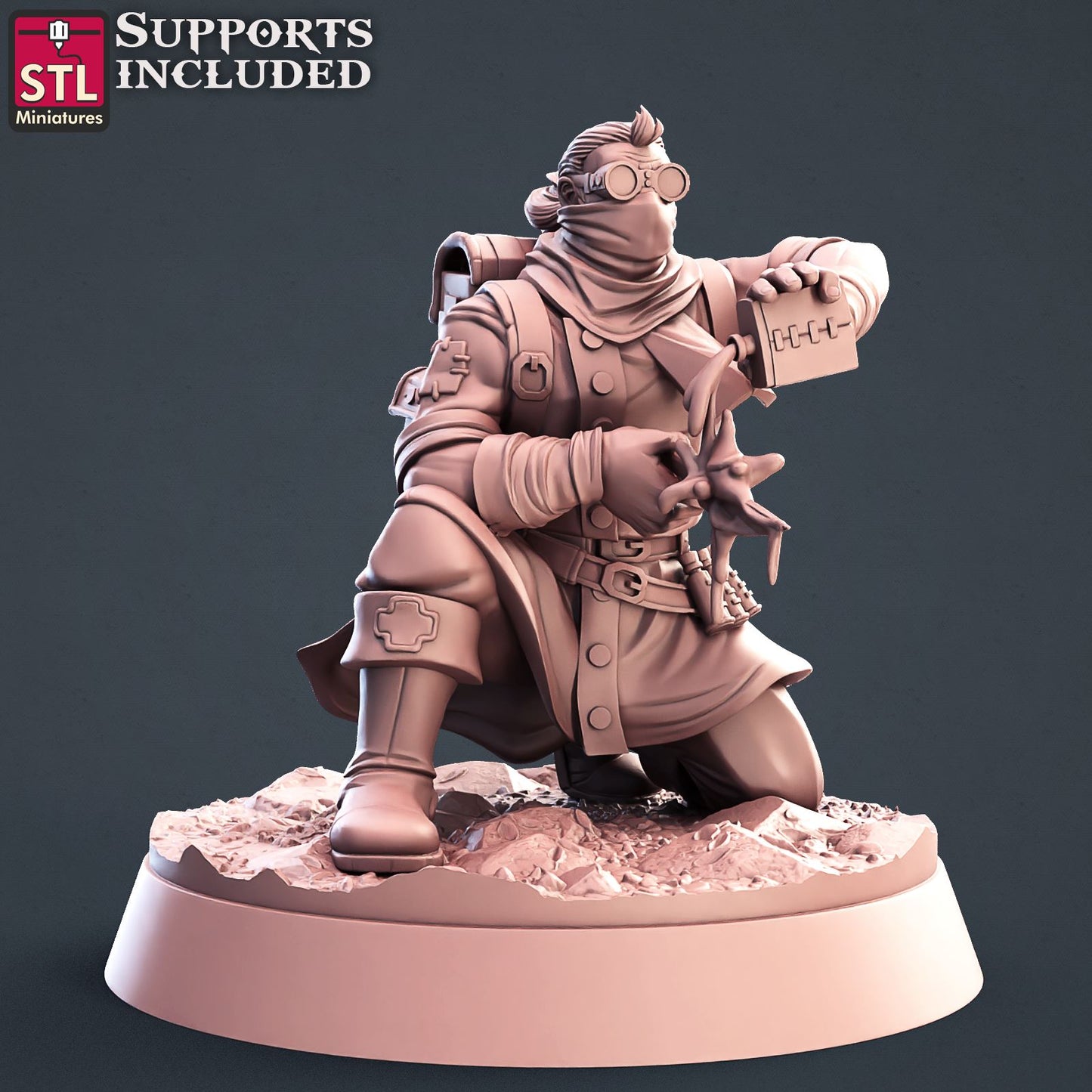 Battlefield Medics Set Scale Models STLMiniatures