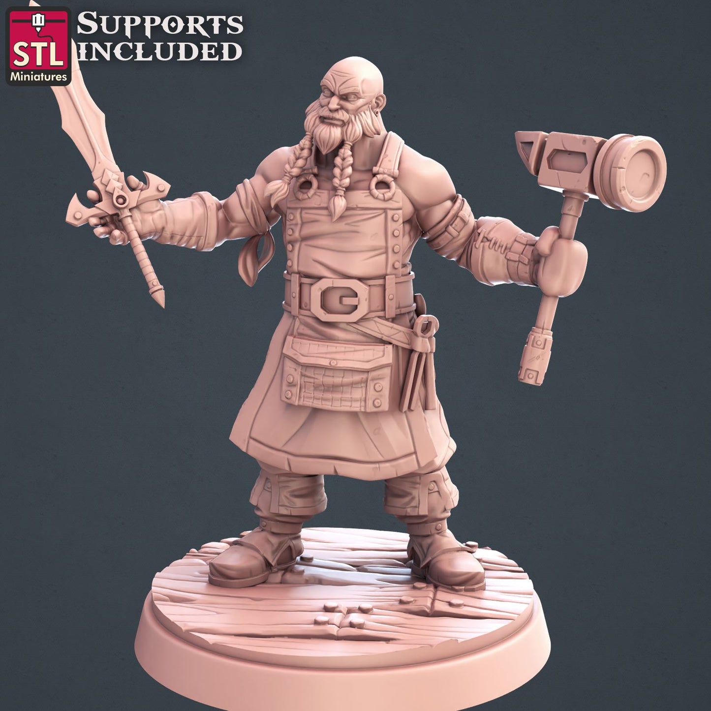 Blacksmith 3D Model - DIC2020 STLMiniatures