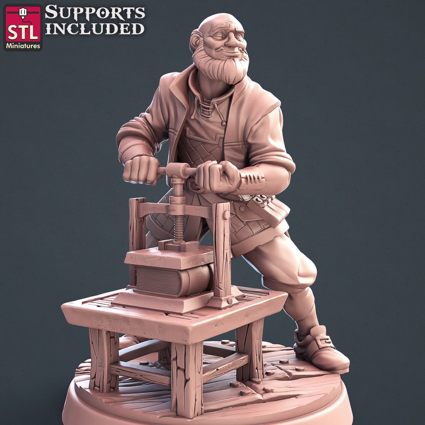 Bookbinder Set Printable 3D Model STLMiniatures