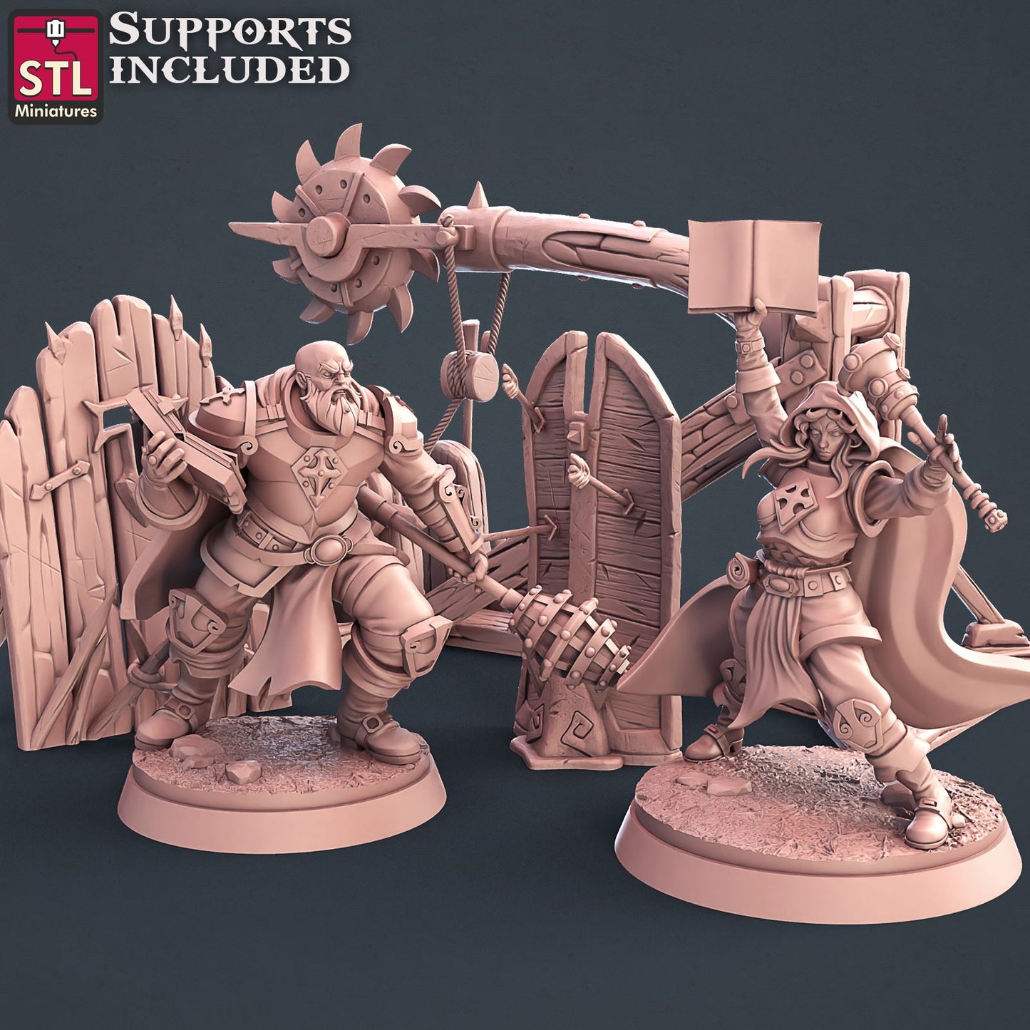 Cleric Set Printable 3D Model STLMiniatures