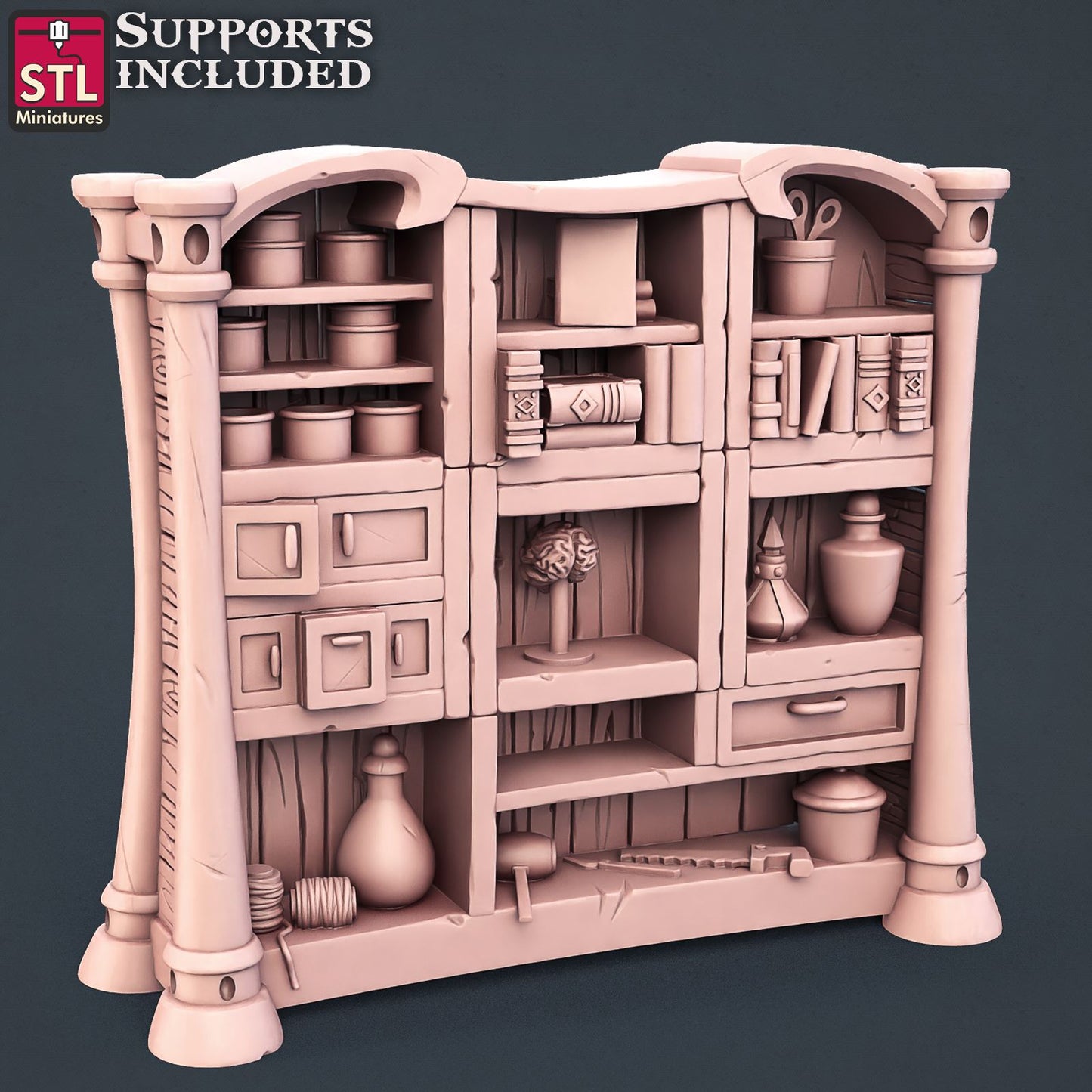 Embalmer Library Printable 3D Model STLMiniatures