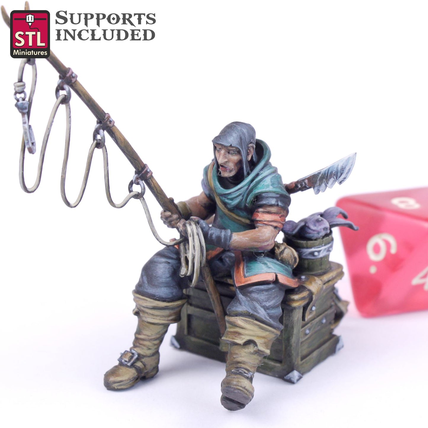 Fisherman Printable 3D Model STLMiniatures
