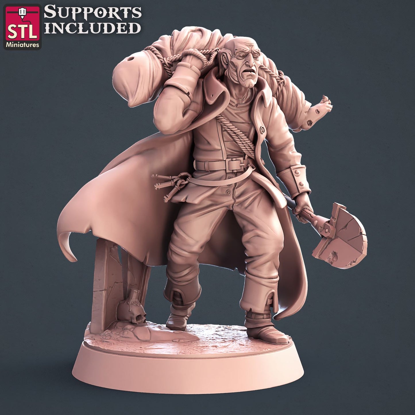 Graveyard Gravedigger Printable 3D Model STLMiniatures