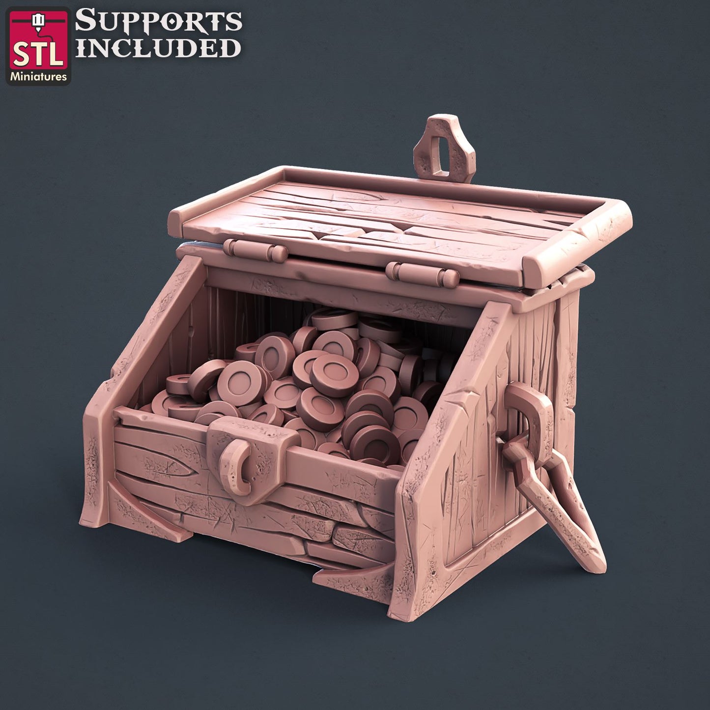 Lender Chest Printable 3D Model STLMiniatures