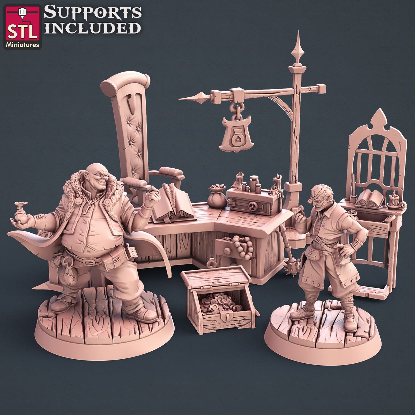 Lenders Set Printable 3D Model STLMiniatures