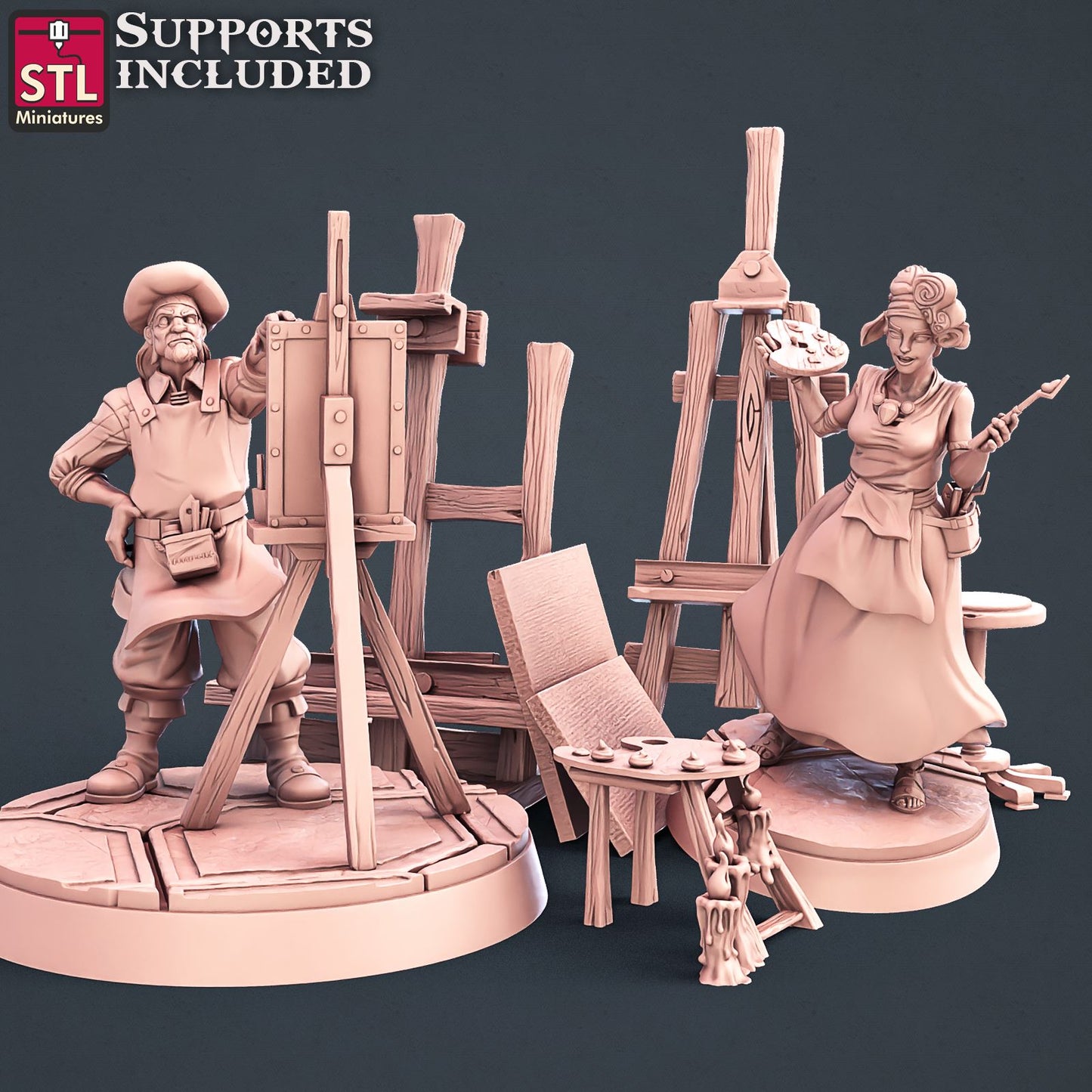 Painters Set Scale Models STLMiniatures