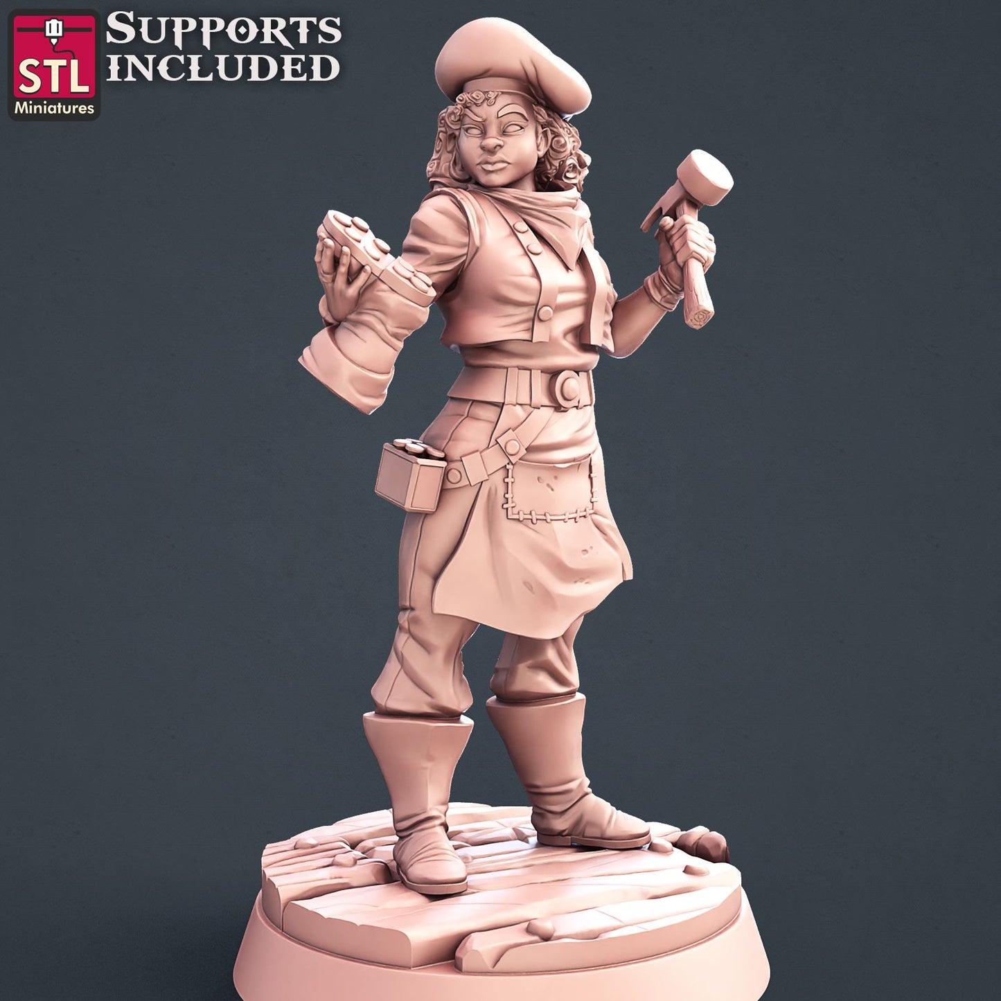 Shoemaker Female Scale Models STLMiniatures