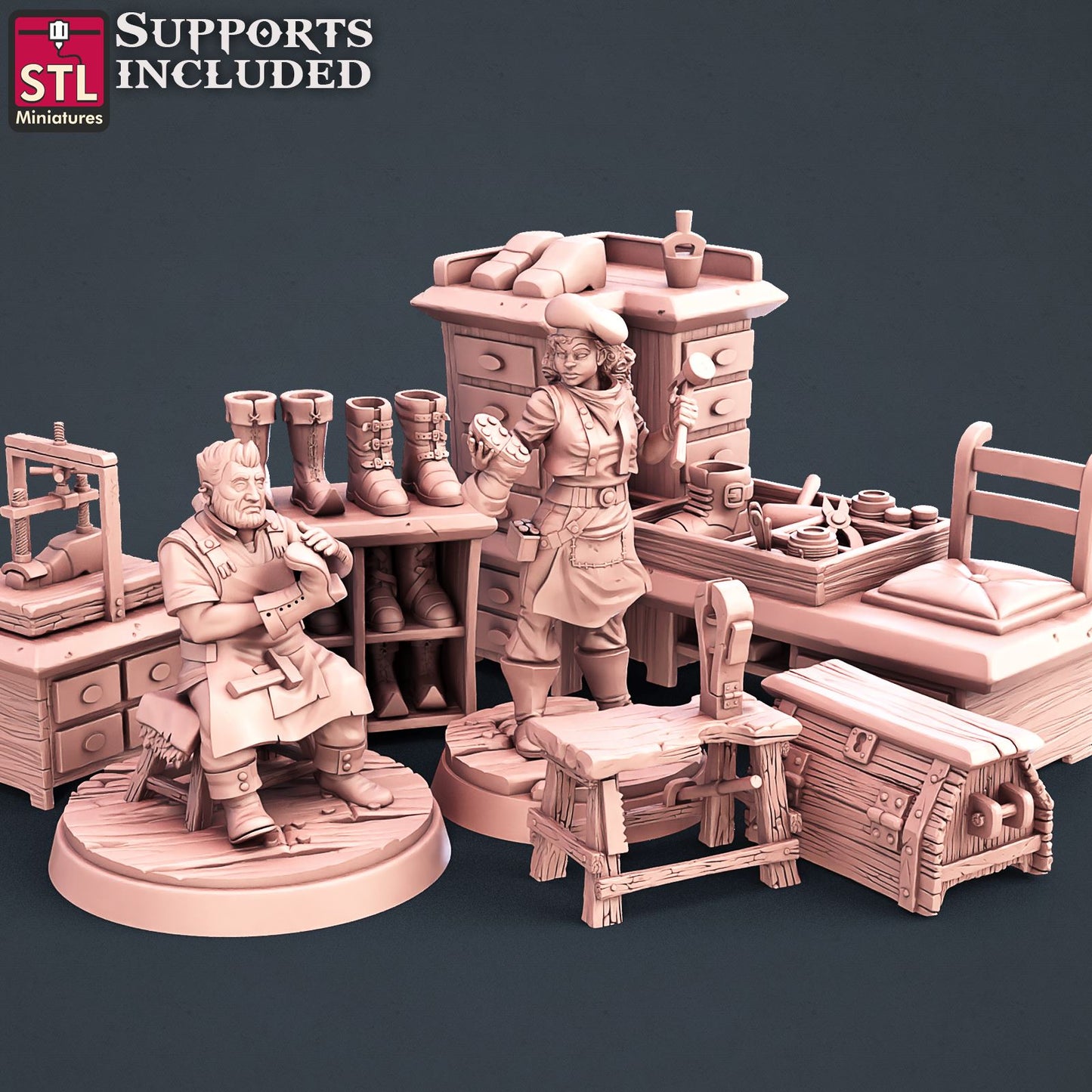 Shoemaker Set Scale Models STLMiniatures