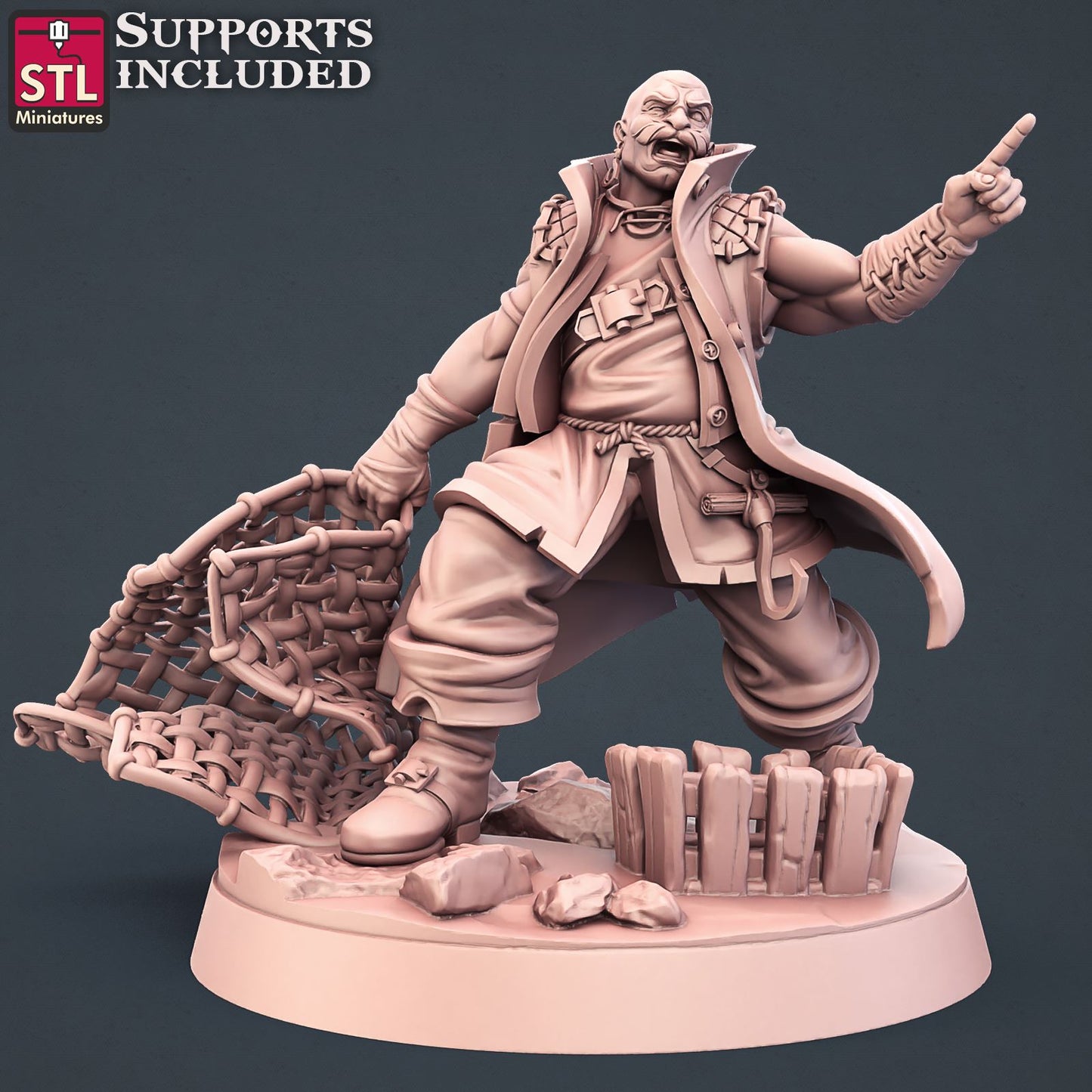 Stevedore Printable 3D Model STLMiniatures