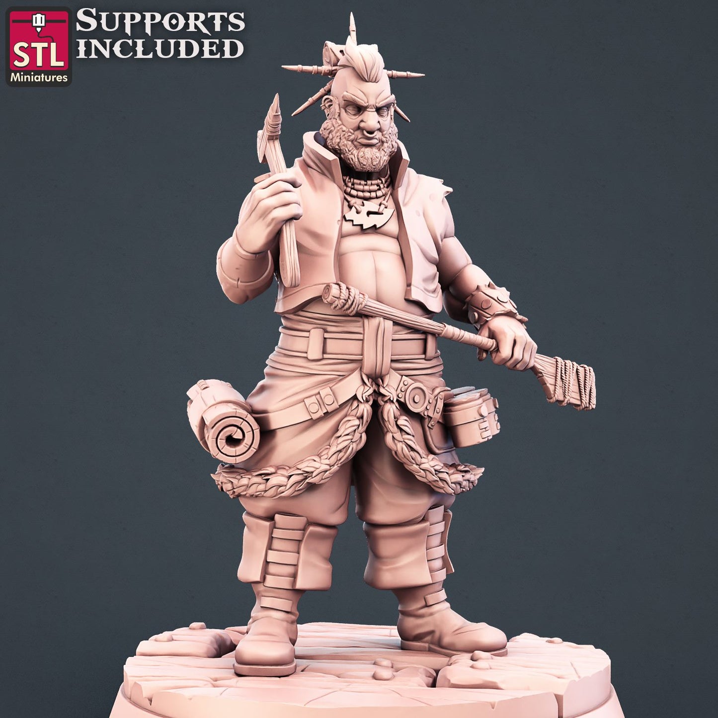 Tattoo Artist Printable 3D Model STLMiniatures