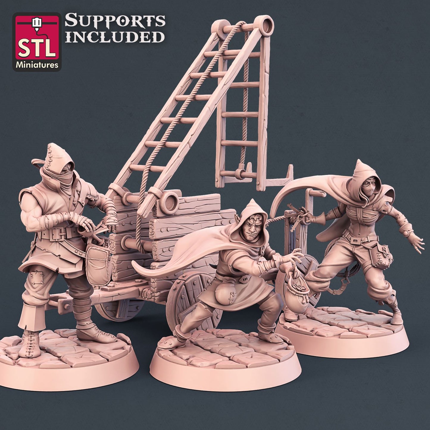 Thief Set Printable 3D Model STLMiniatures