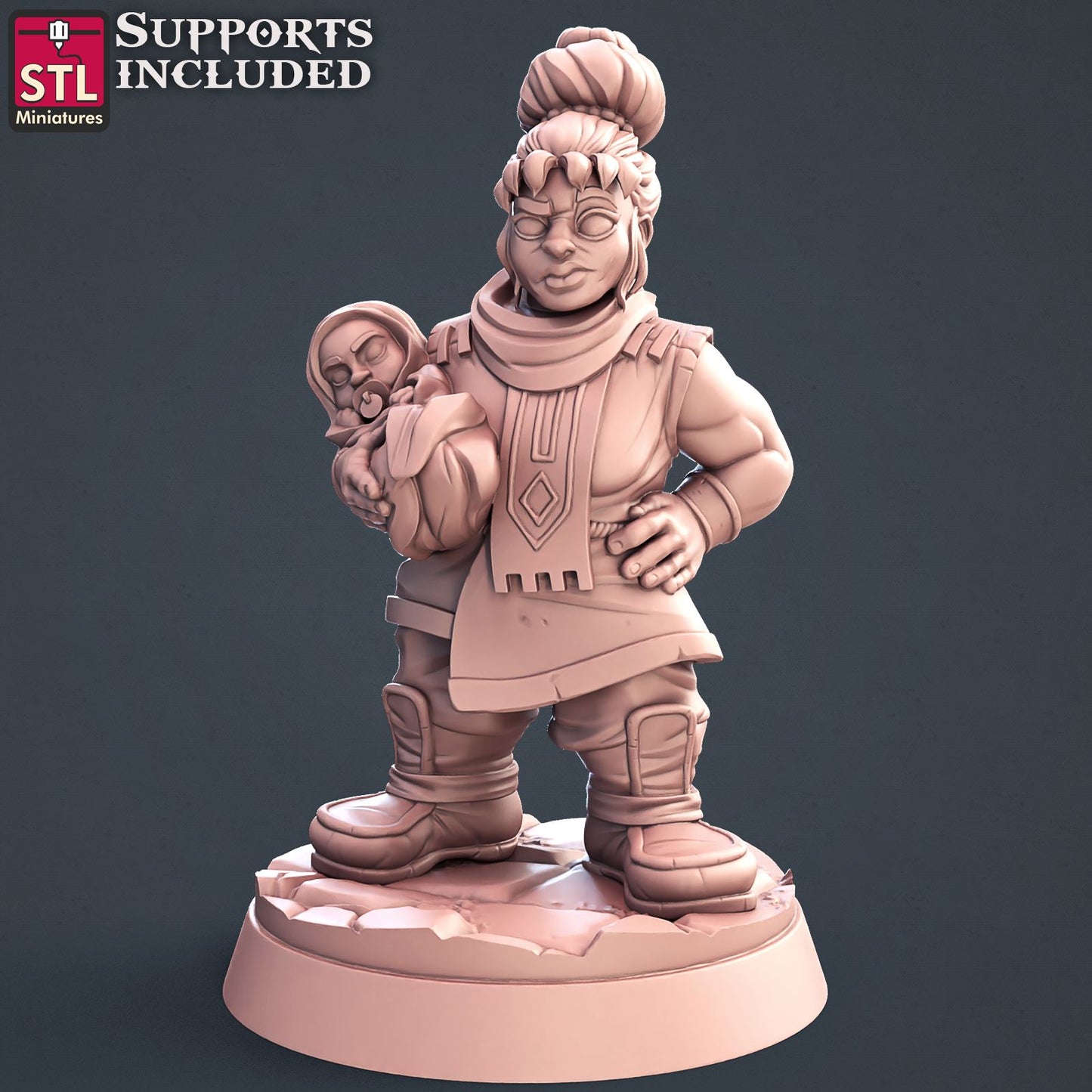 Townsfolk B Scale Models STLMiniatures