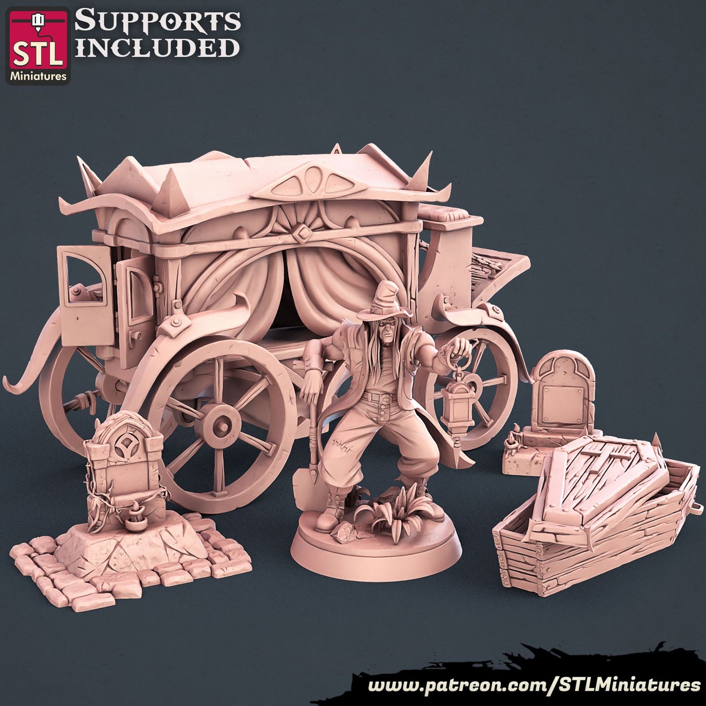 Undertaker Set Printable 3D Model STLMiniatures
