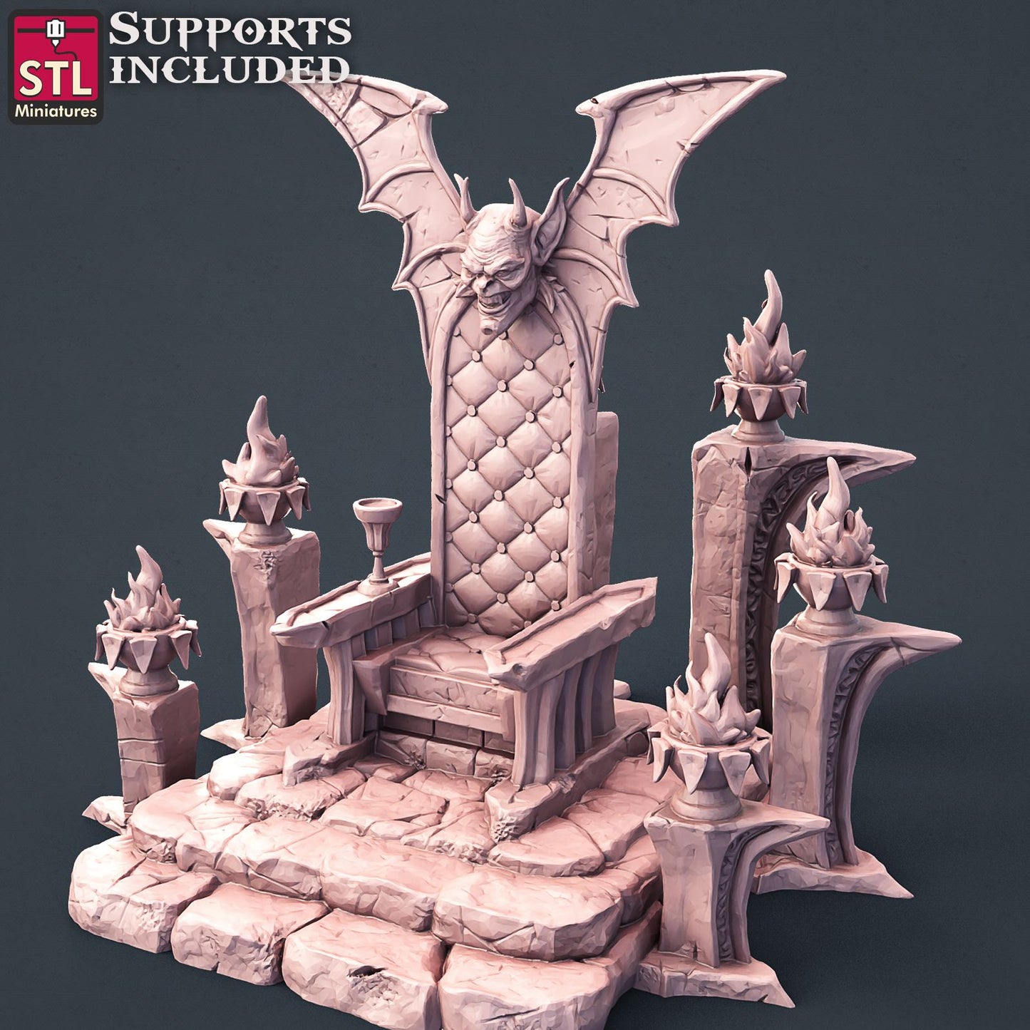 Vampire Throne Printable 3D Model STLMiniatures