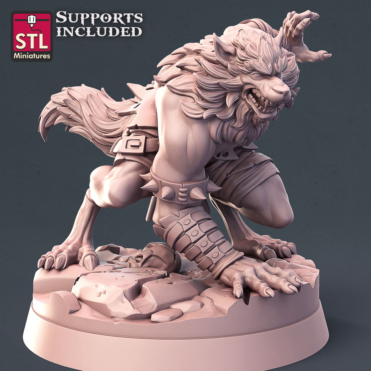 Werewolf A 3D Model - ENE2021 STLMiniatures