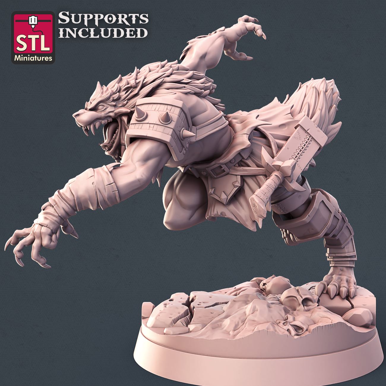 Werewolf C 3D Model - ENE2021 STLMiniatures