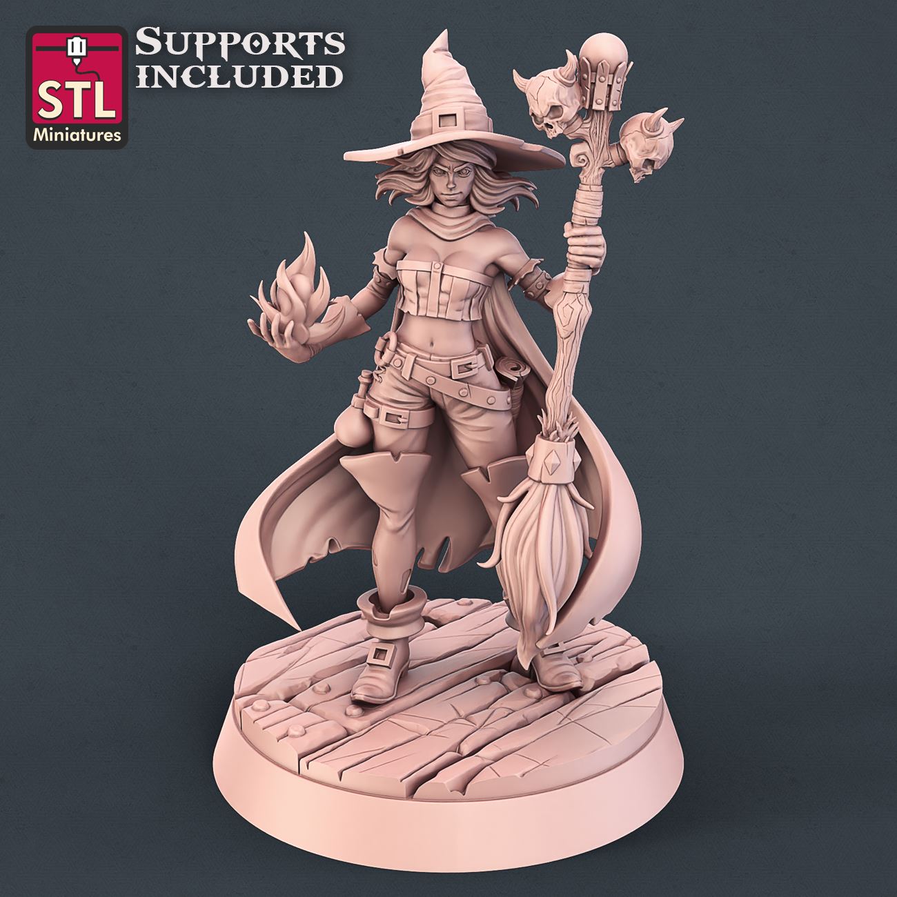 Witch 3D Model - NOV2020 STLMiniatures