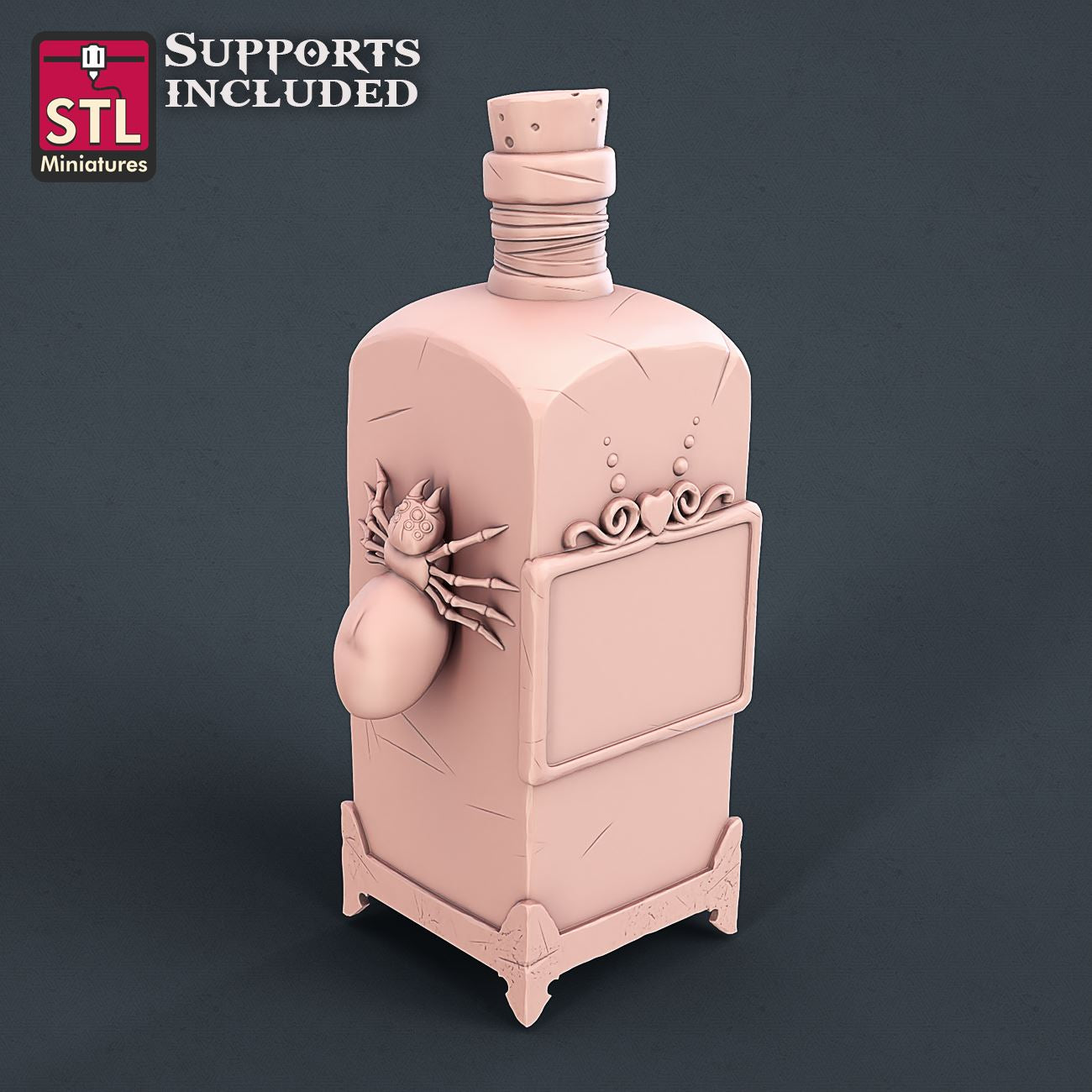Witch Big Bottle 3D Model - NOV2020 STLMiniatures