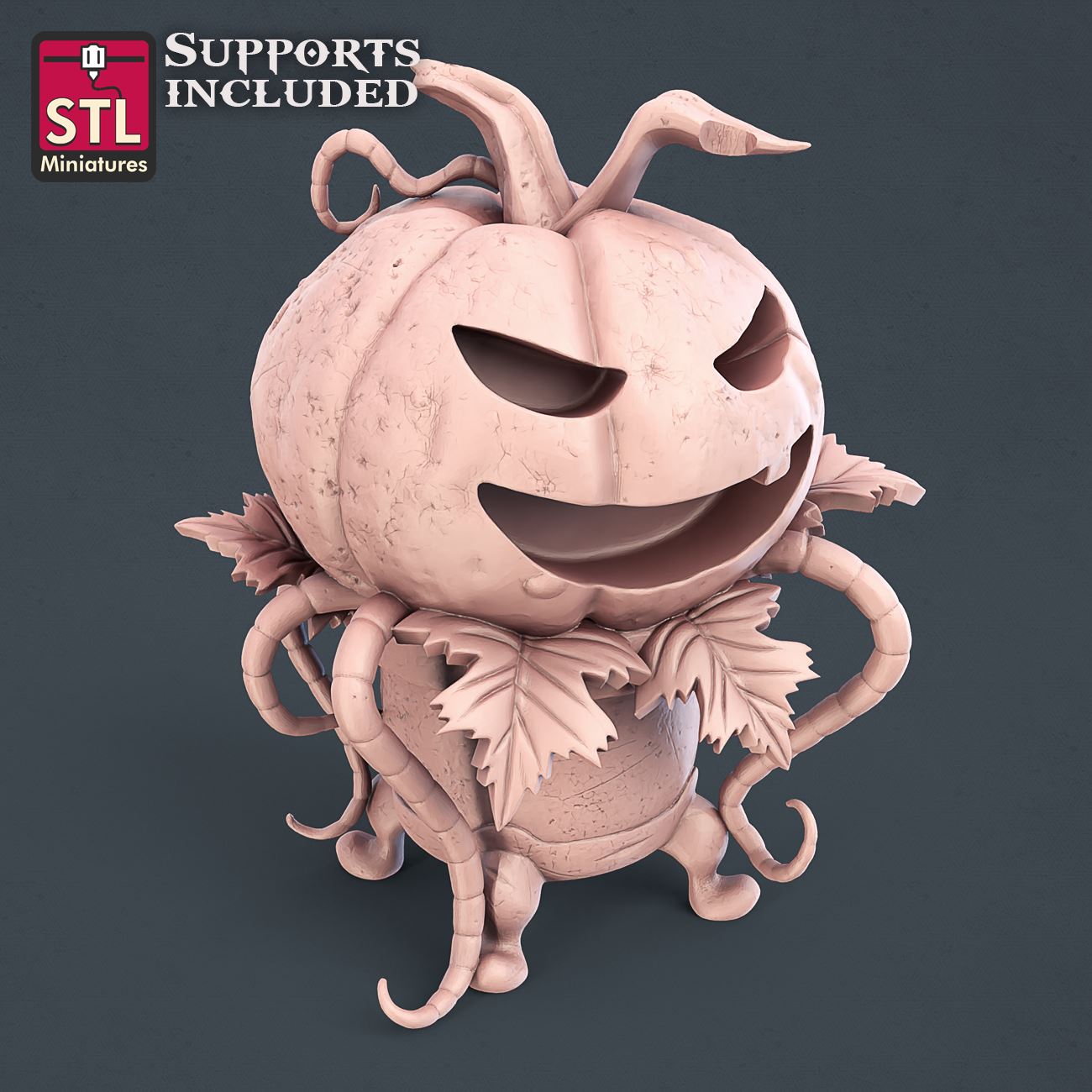Witch Pumpkin 3D Model - NOV2020 STLMiniatures