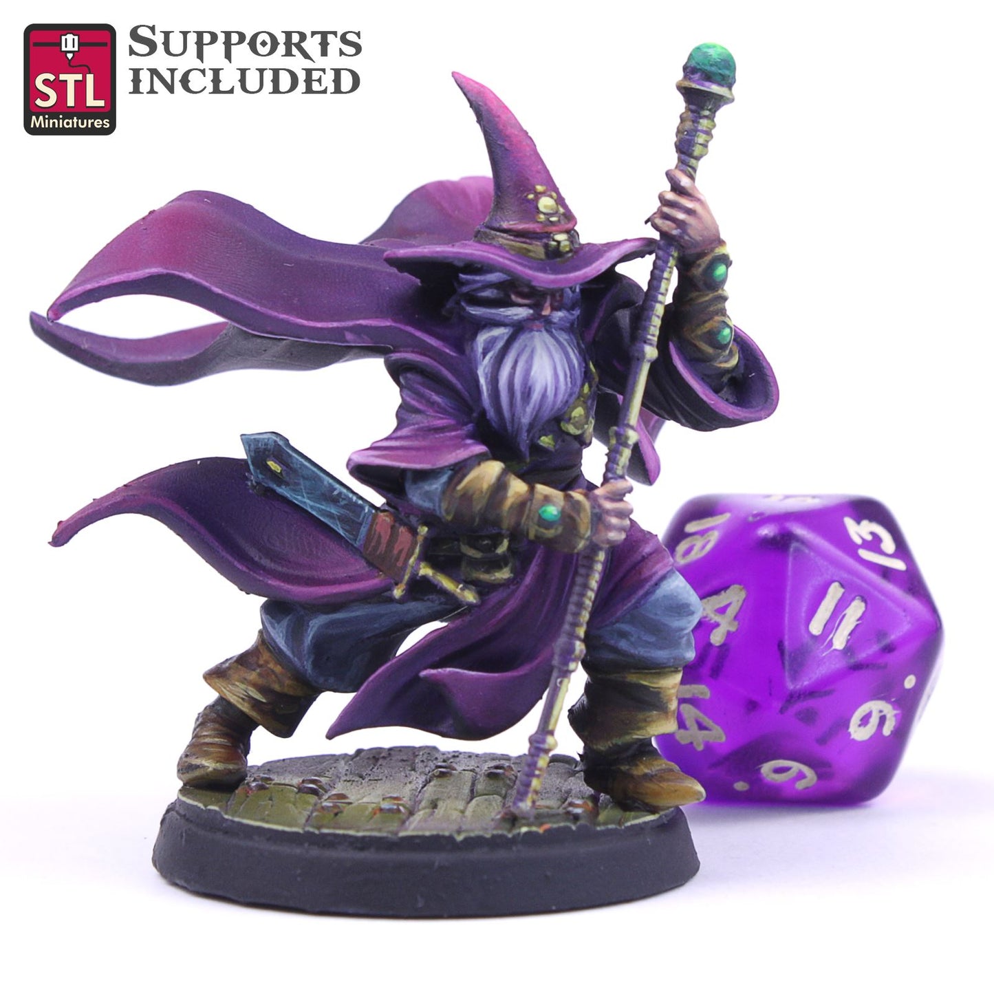 Wizard Printable 3D Model STLMiniatures