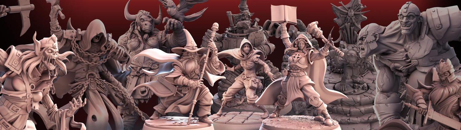 3D Printed Minis ▷ DnD Miniatures for Tabletop RPGs