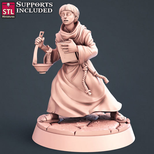 Abbey Monk Adso Scale Models STLMiniatures