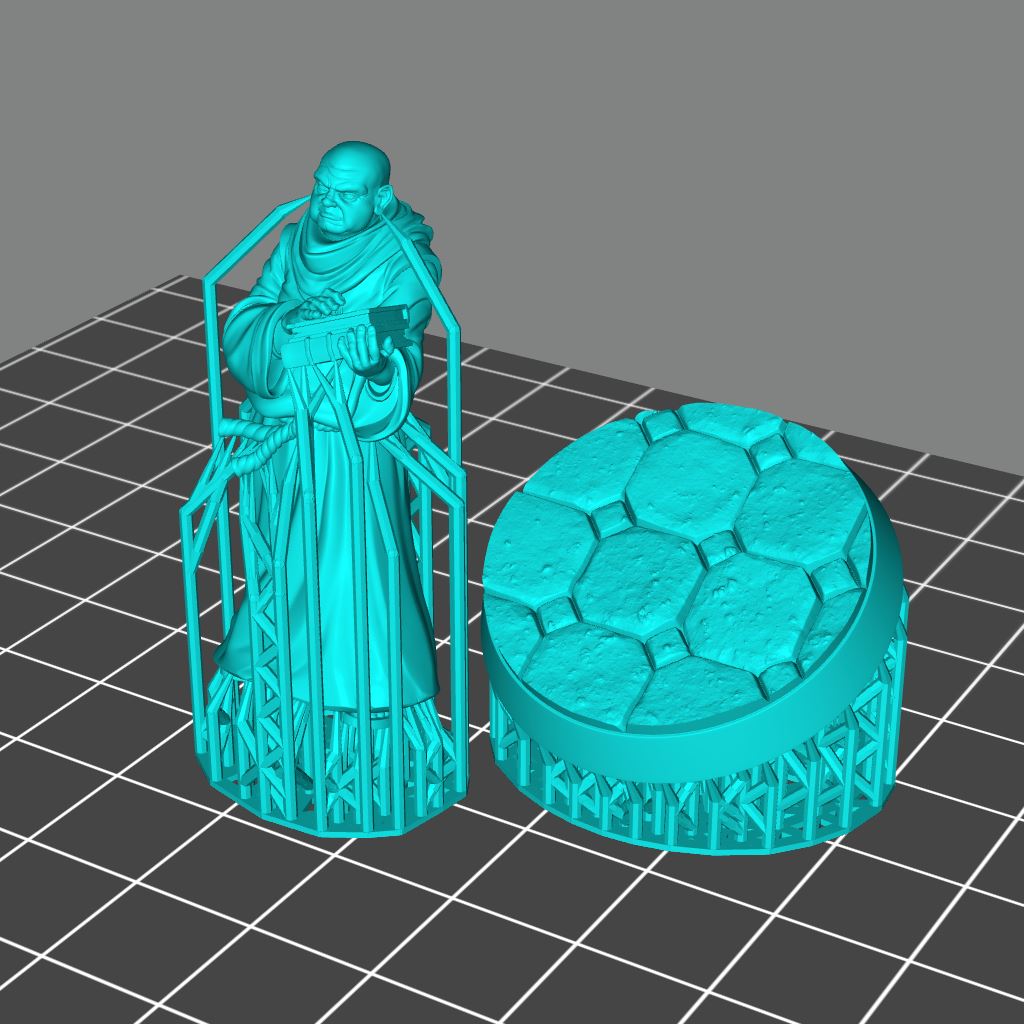 Abbey Monks Set Scale Models STLMiniatures