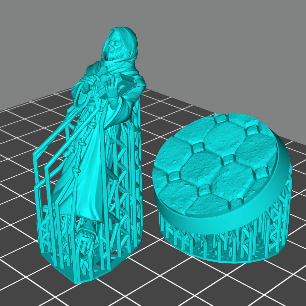 Abbey Monks Set Scale Models STLMiniatures