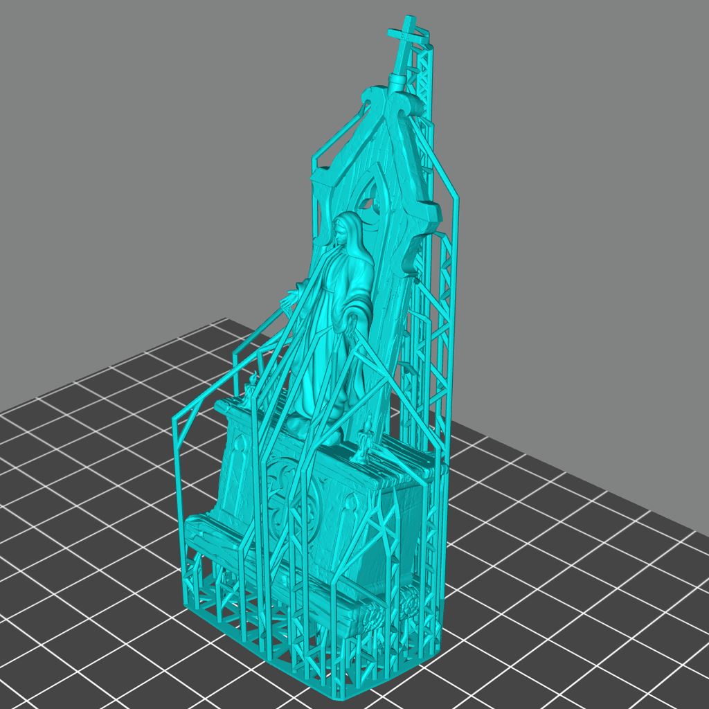 Abbey Monk High Altar Scale Models STLMiniatures