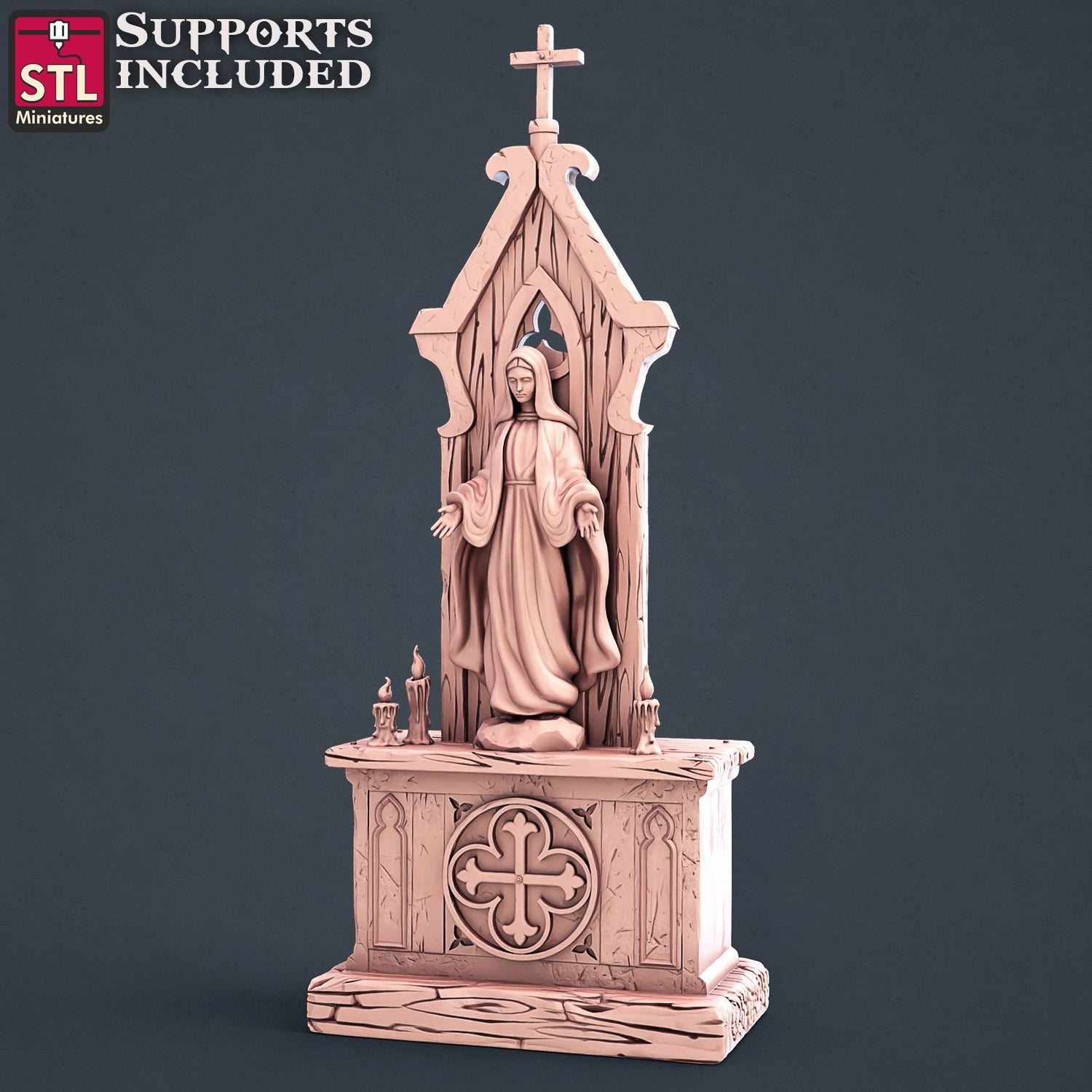 Abbey Monk High Altar Scale Models STLMiniatures