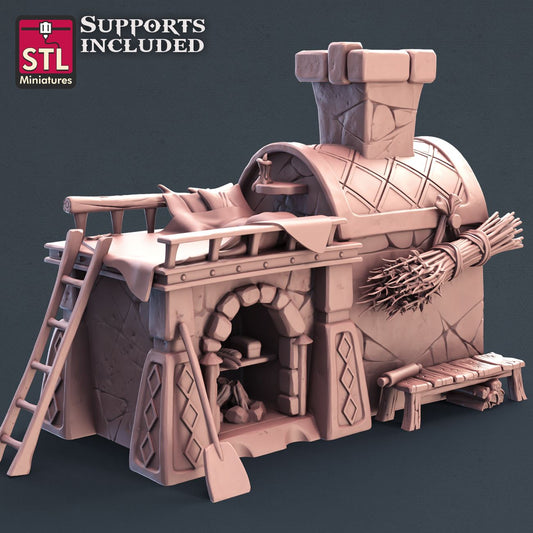 Bakery Oven 3D Model - FEB2021 STLMiniatures