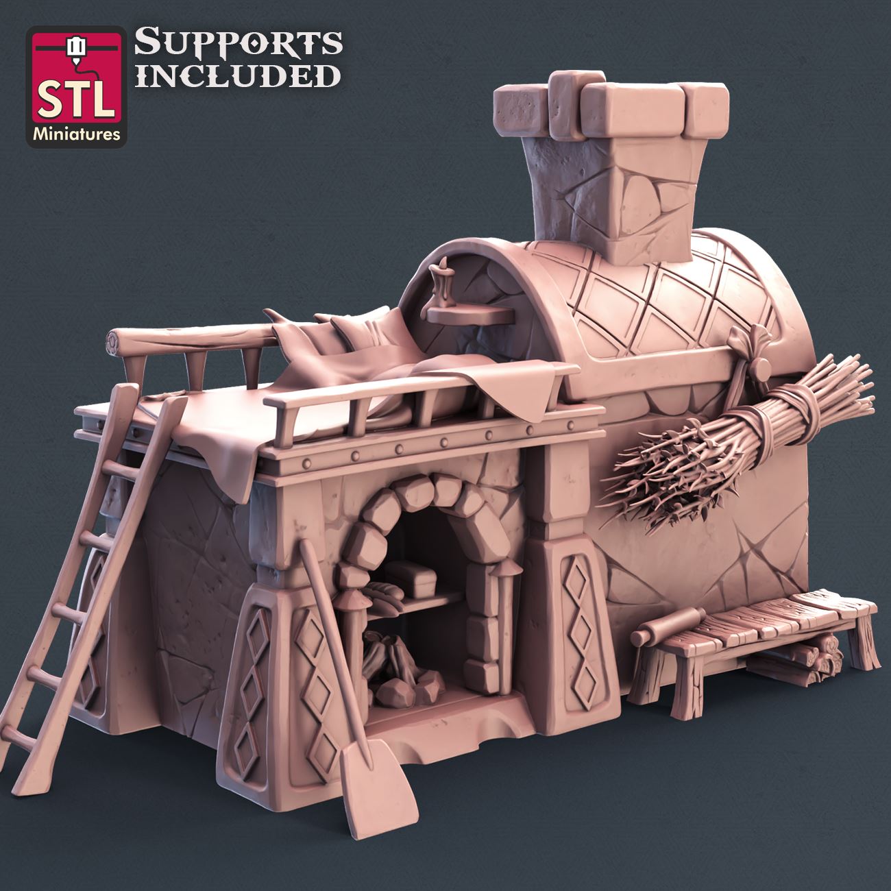 Bakery Set 3D Model - FEB2021 STLMiniatures