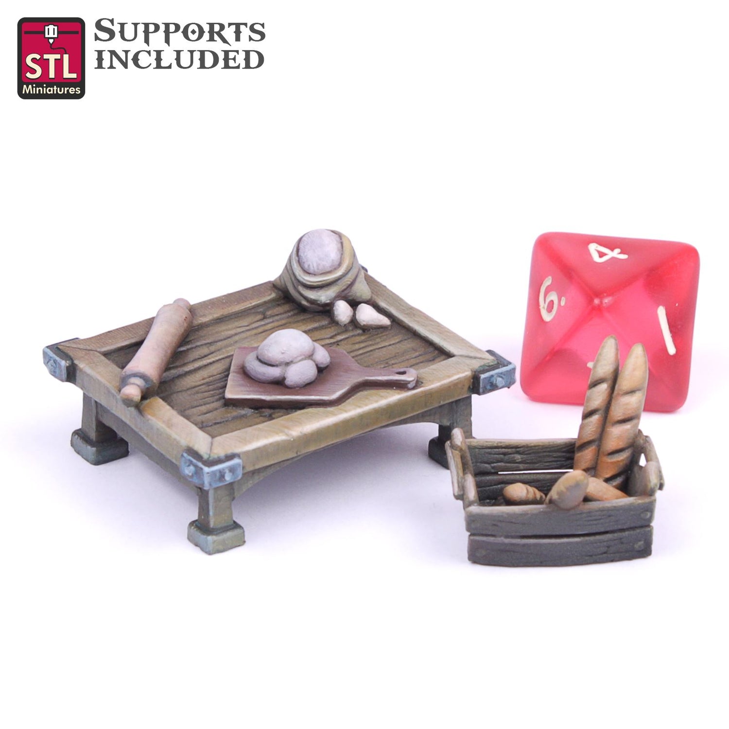 Bakery Set 3D Model - FEB2021 STLMiniatures