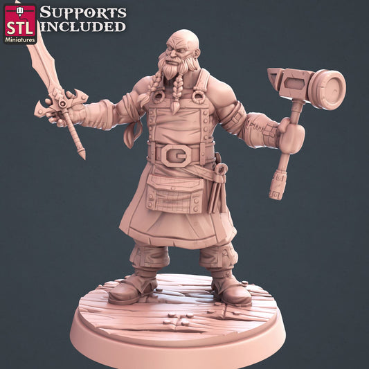 Blacksmith 3D Model - DIC2020 STLMiniatures