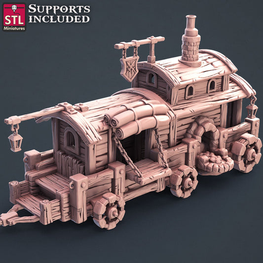 Blacksmith Wagon 3D Model - DIC2020 STLMiniatures