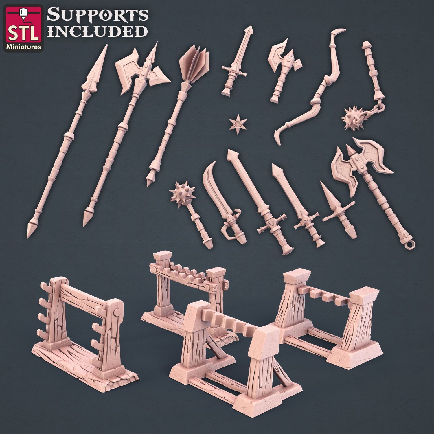 Blacksmith Set 3D Model - DIC2020 STLMiniatures