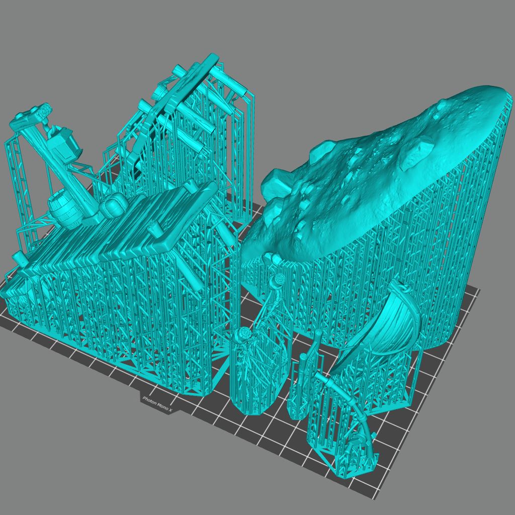 Boat Builders Dock Printable 3D Model STLMiniatures