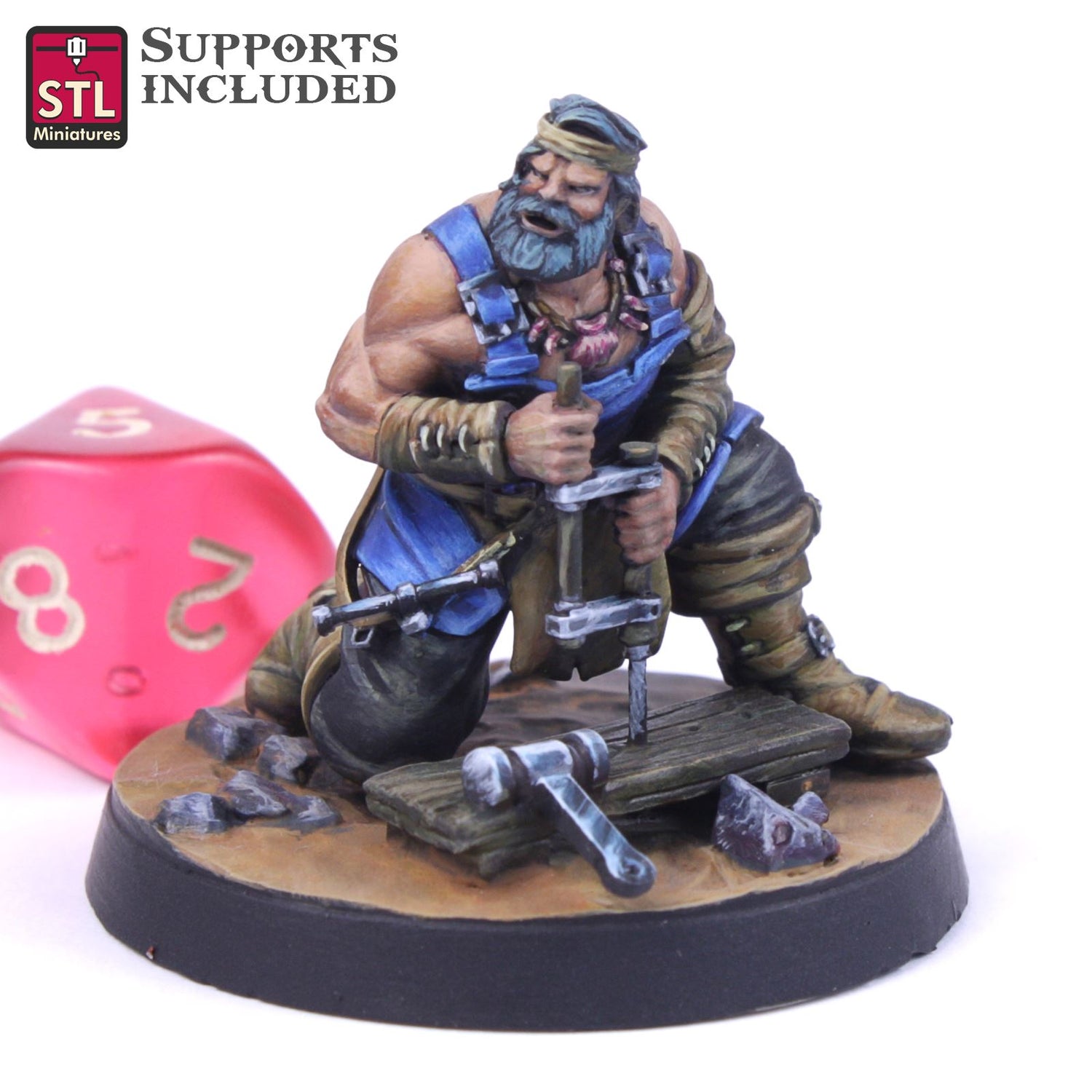 Boat Builder Male Printable 3D Model STLMiniatures