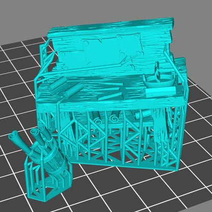 Boat Builders Workbench B Printable 3D Model STLMiniatures