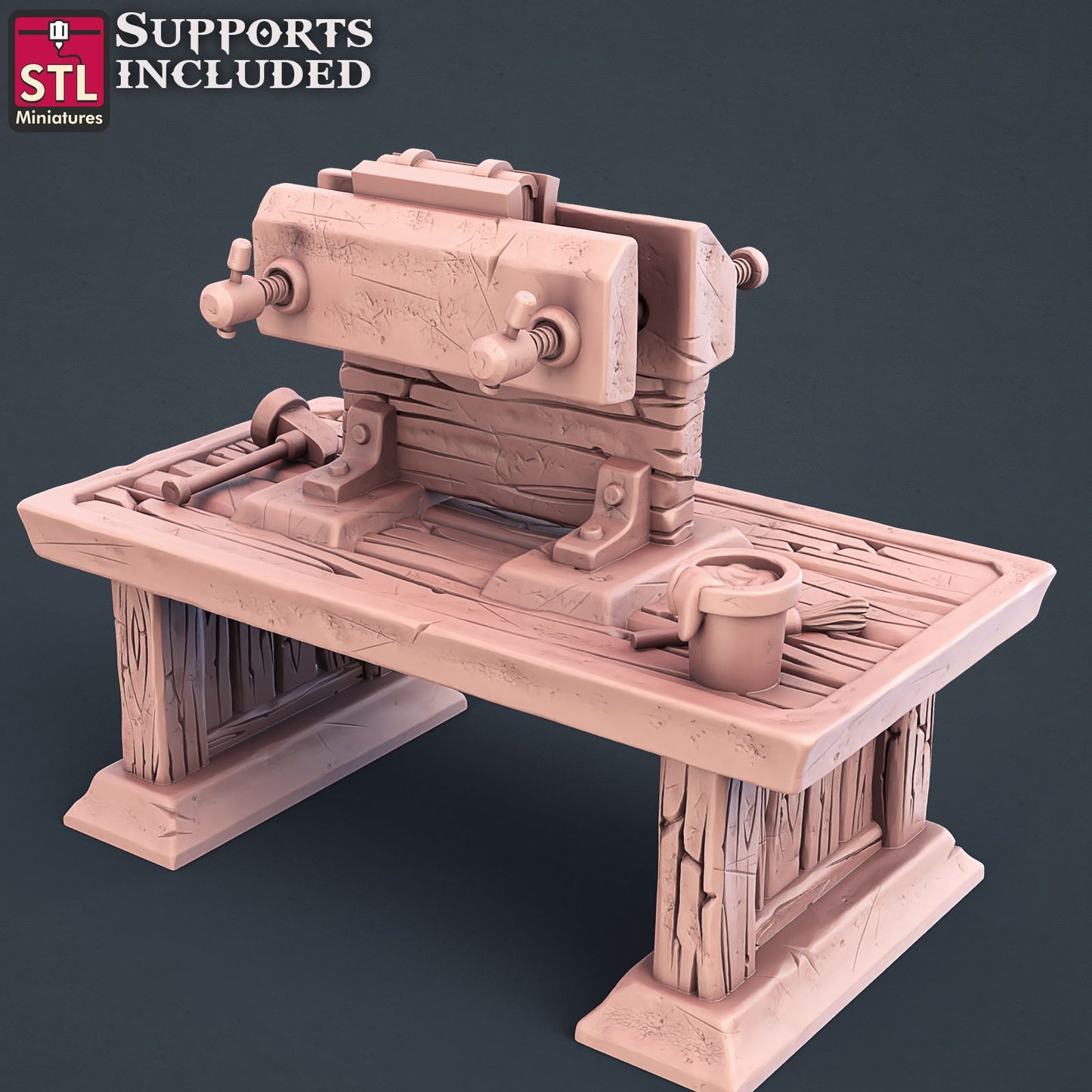 Bookbinder Press B Printable 3D Model STLMiniatures