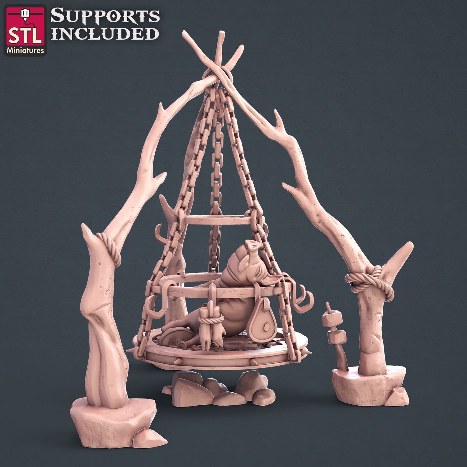 Butcher Set 3D Model - DIC2020 STLMiniatures