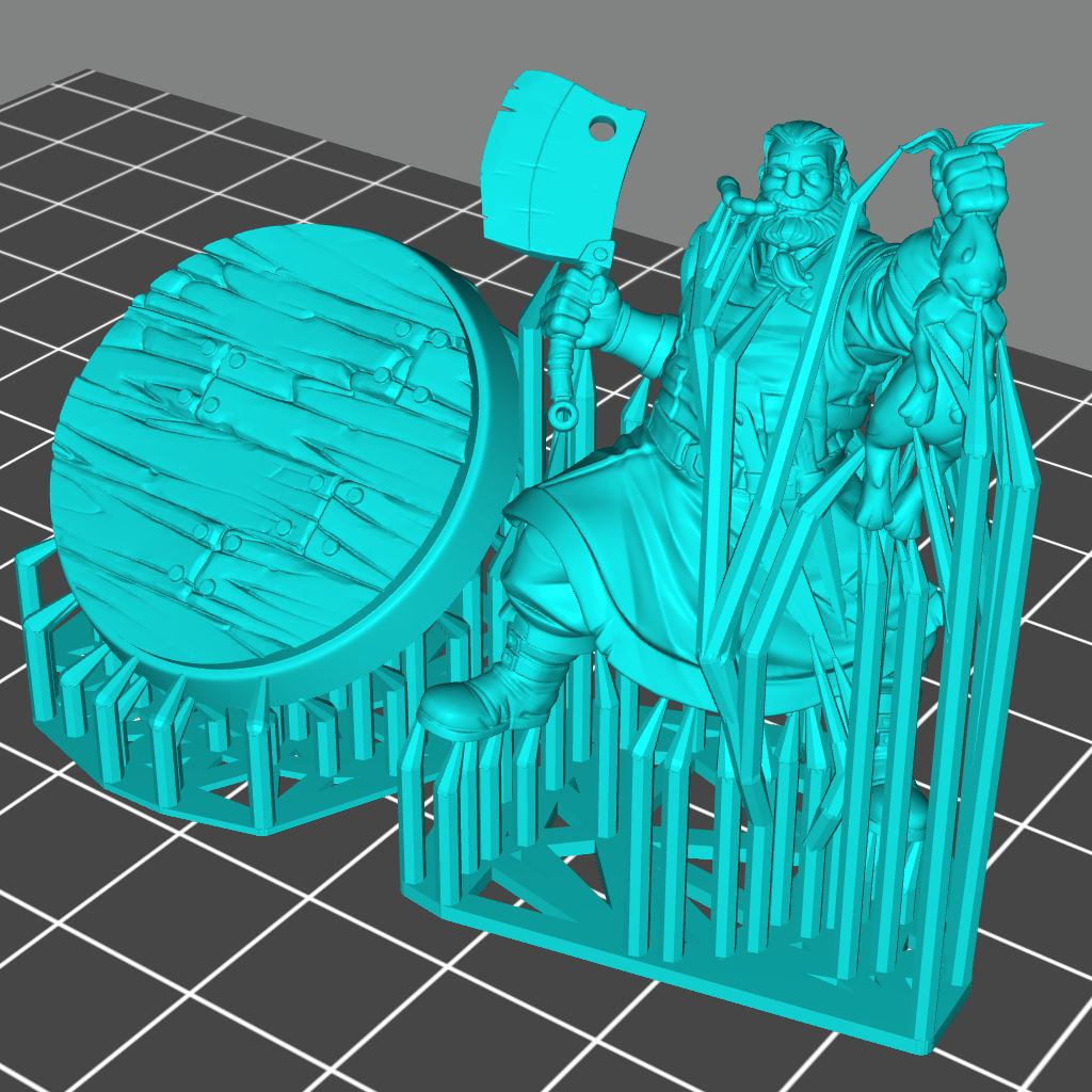 Butcher Set 3D Model - DIC2020 STLMiniatures