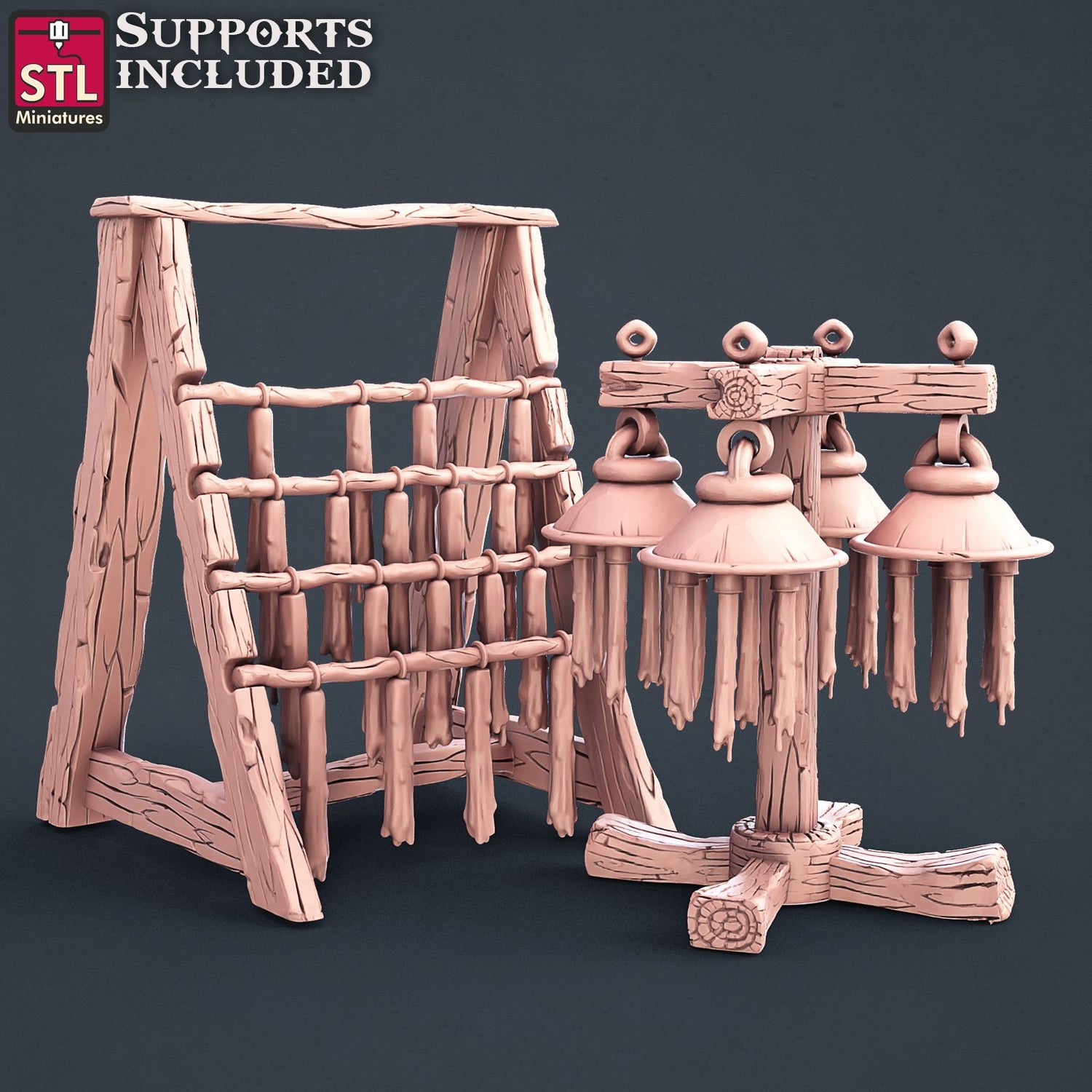 Candle Maker Racks Scale Models STLMiniatures
