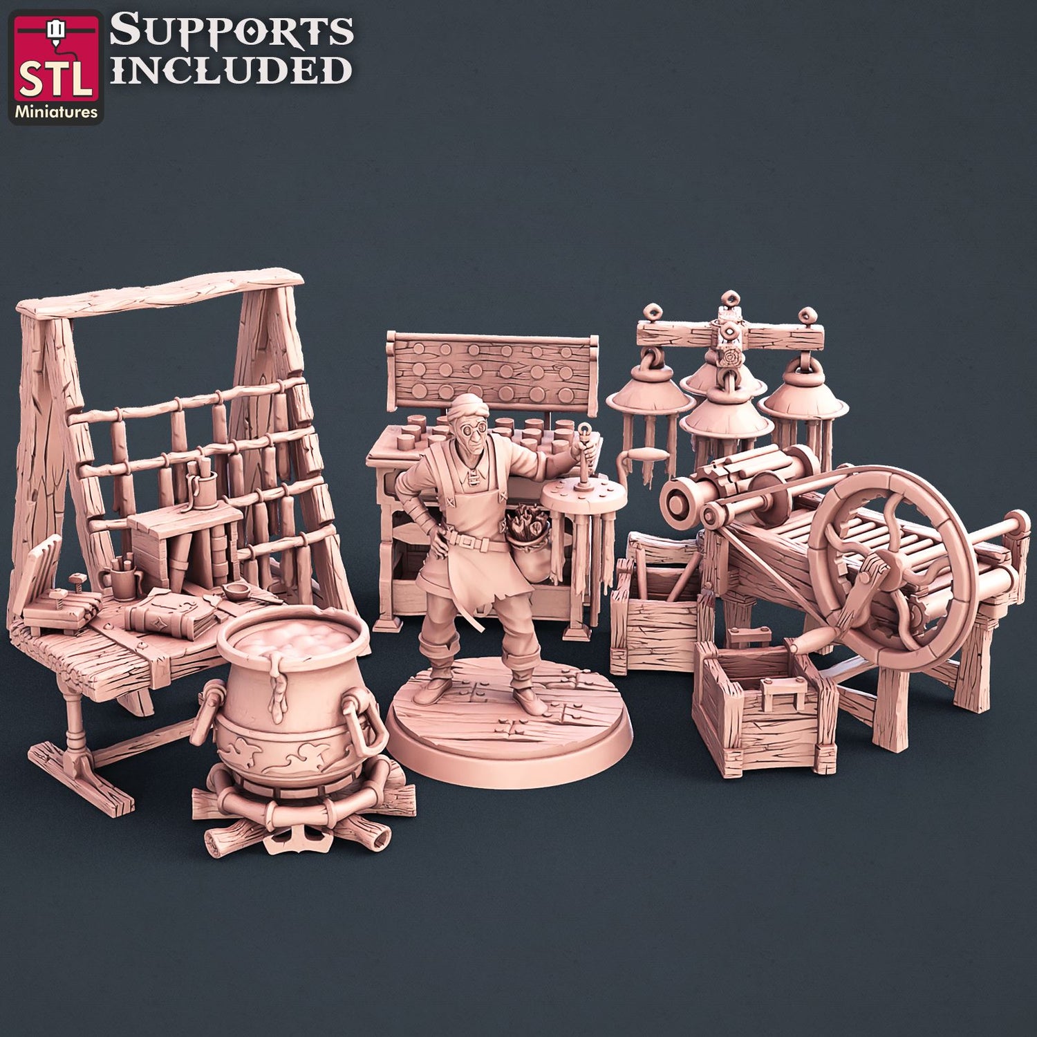 Candle Maker Set Scale Models STLMiniatures