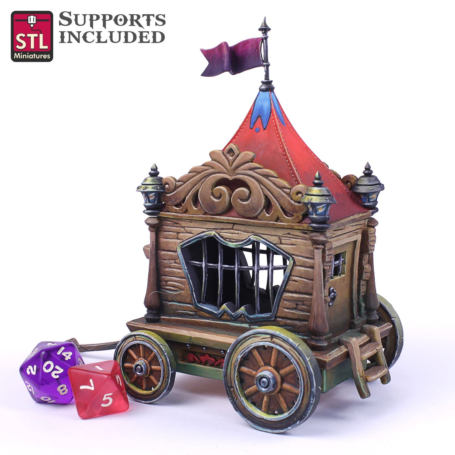 Carnival Cart 3D Model - NOV2020 STLMiniatures