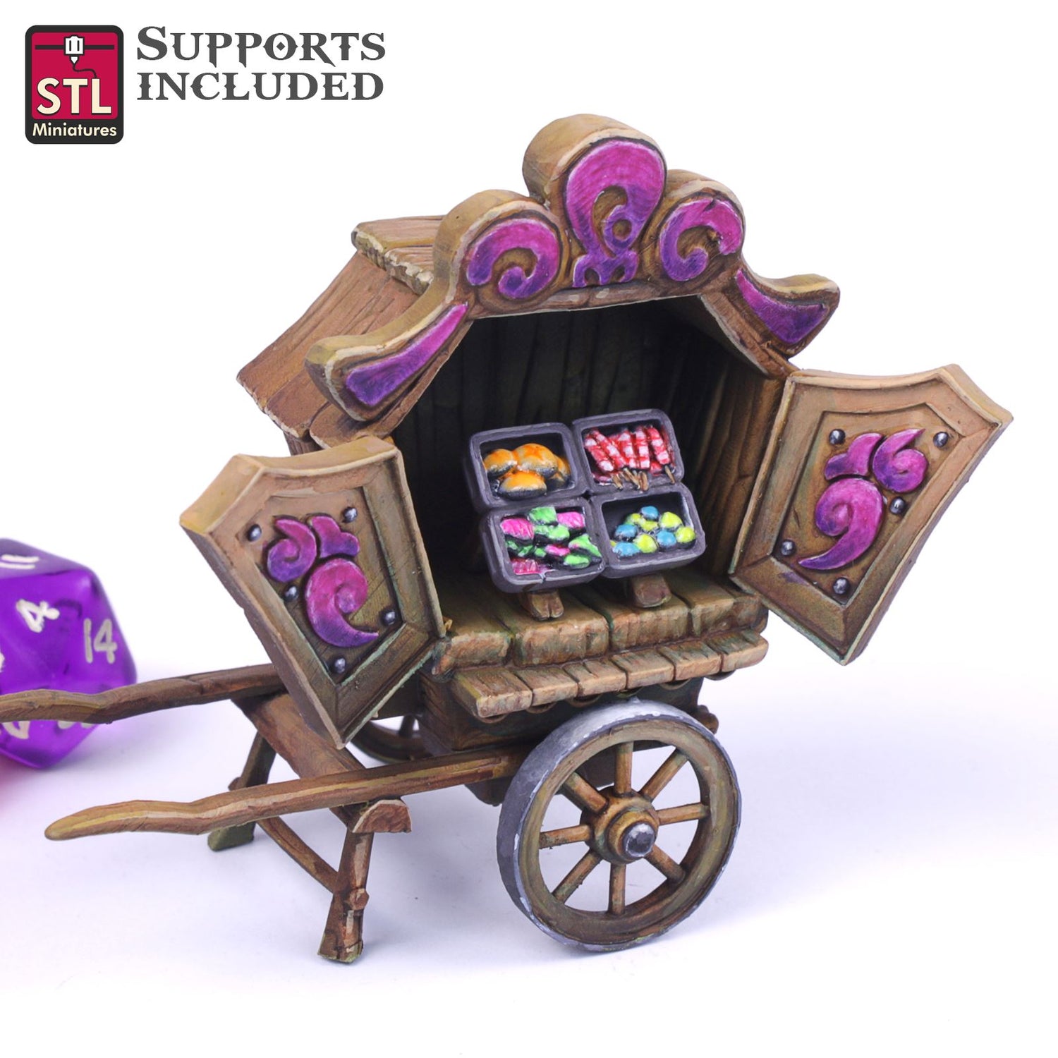 Carnival Food Cart 3D Model - NOV2020 STLMiniatures