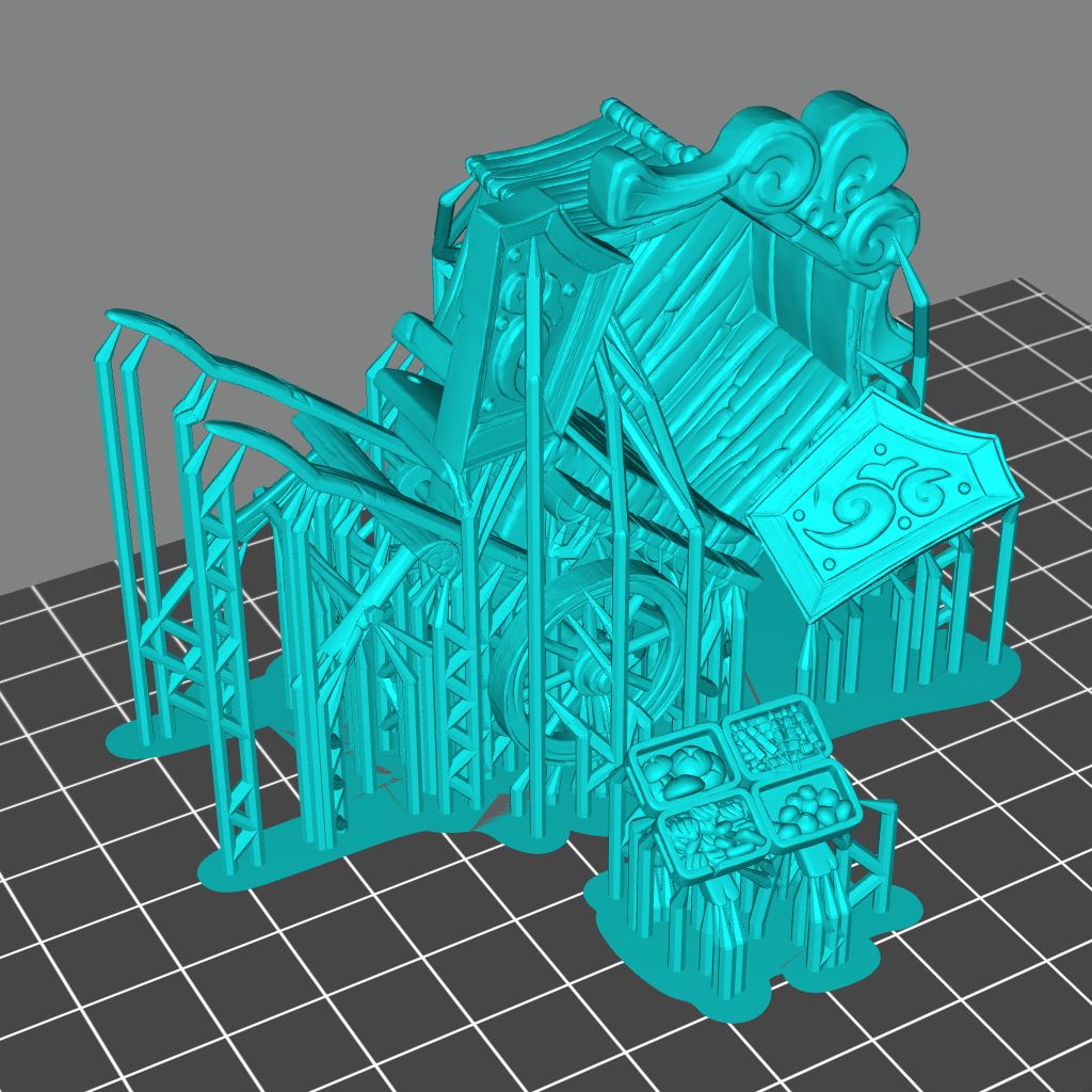 Carnival Food Cart 3D Model - NOV2020 STLMiniatures
