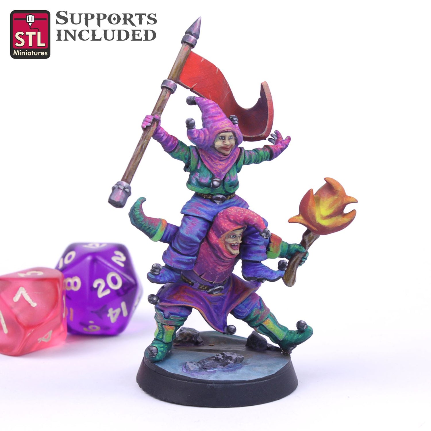 Carnival Harlequins 3D Model - NOV2020 STLMiniatures